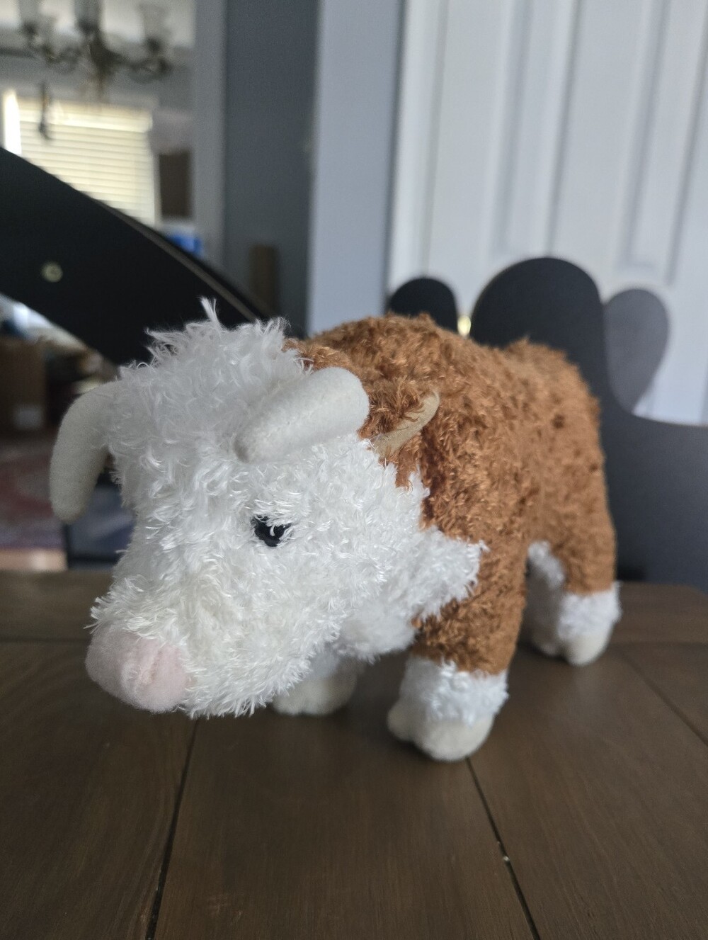 Douglas Plush Brown and White Highland Cow Stuffed Animal